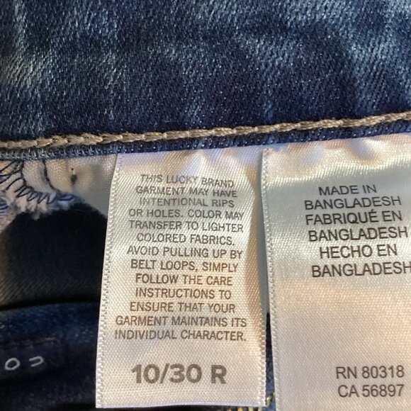 Lucky Brand Distressed Jeans Size 10/30 Regular NWT - Picture 11 of 12